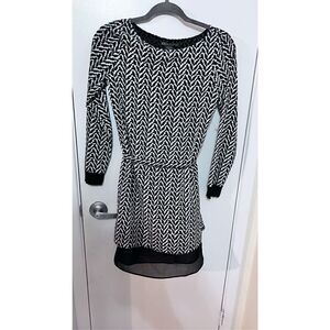 A/X Armani Exchange Abstract Print Belted Dress SZ S